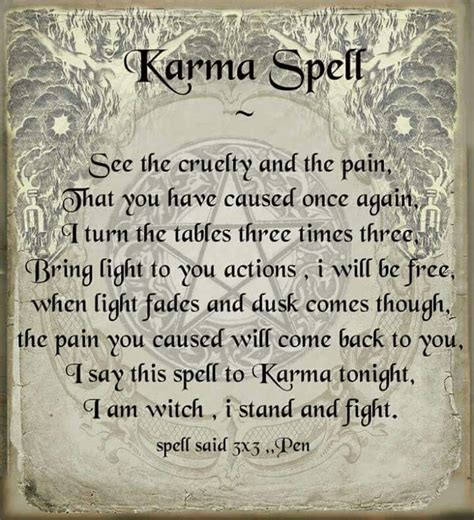 Law of karma in witchcraft